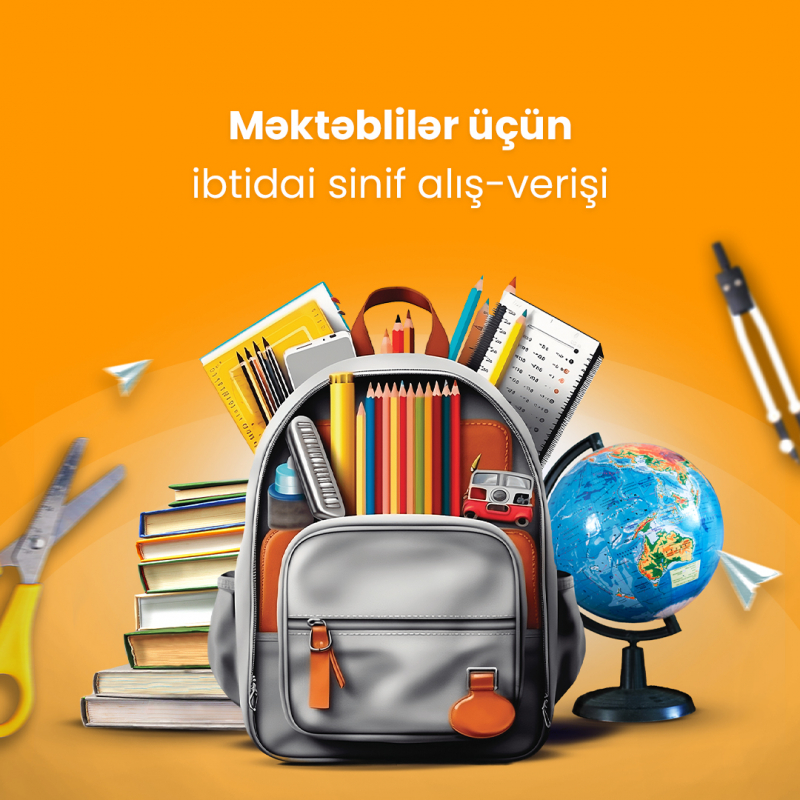 Məktəblilər üçün ibtidai sinif alış-verişi