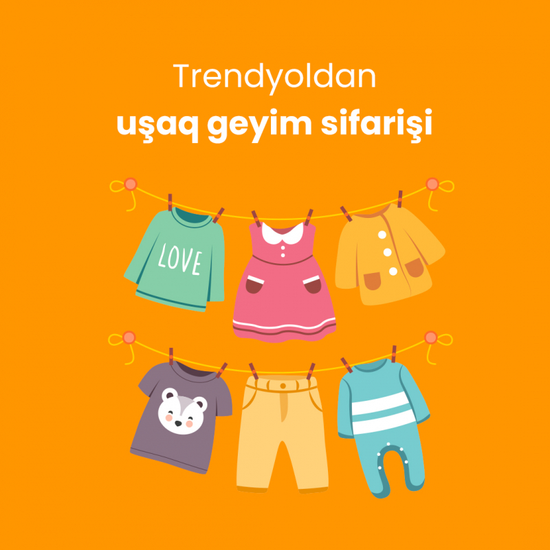 Trendyoldan uşaq geyim sifarişi