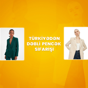 Kango - Türkiyədən dəbli pencək sifarişi
