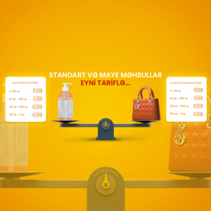 Standart və maye məhsullar eyni tariflə...