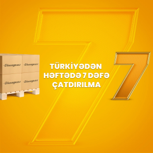 Türkiyədən həftədə 7 dəfə çatdırılma