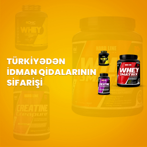 Türkiyədən idman qidalarının sifarişi