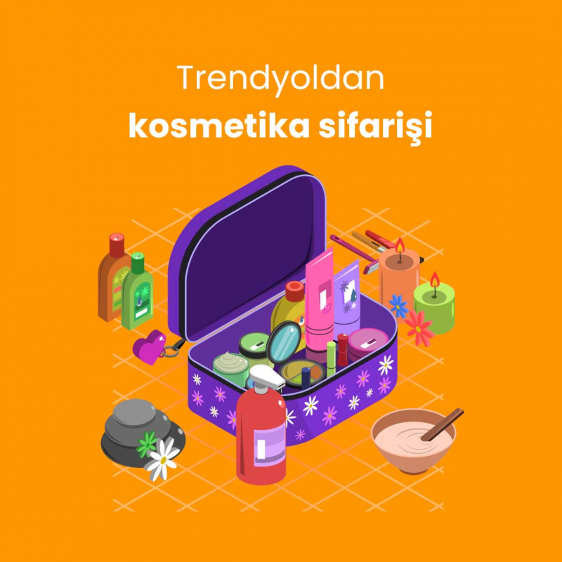 Trendyoldan kosmetika sifarişi
